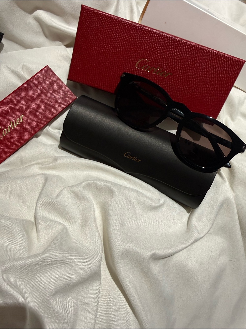 Authentic Cartier Black Sunglasses - CT0011S w/ original box and case